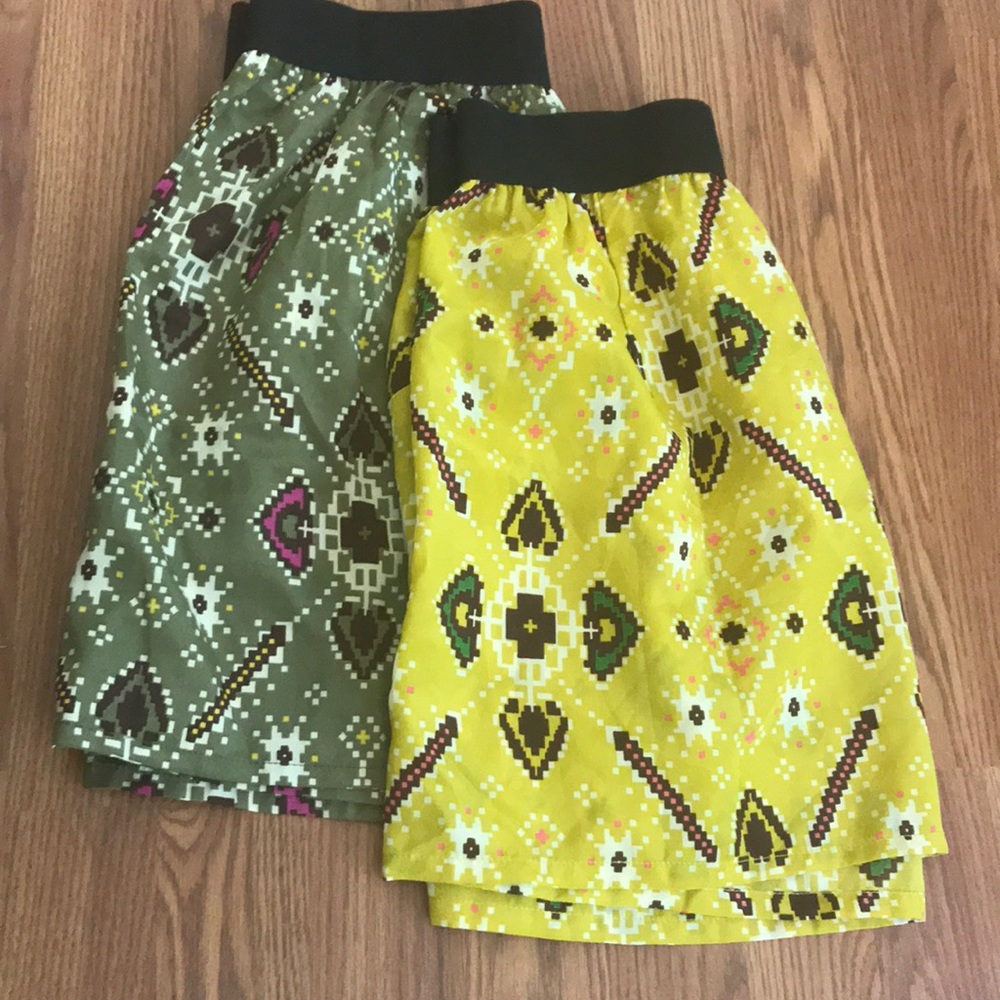 SET of TWO MINI SKIRTS
